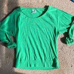 PINK cotton long sleeve shirt